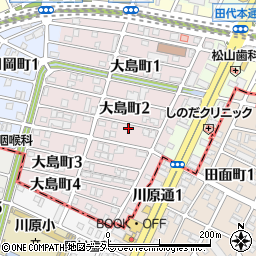 愛知県名古屋市千種区大島町2丁目79周辺の地図