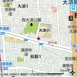 鮮味館大須店周辺の地図