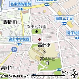 愛知県名古屋市名東区高針3丁目808周辺の地図