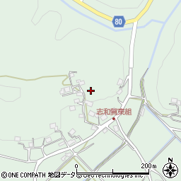 京都府南丹市日吉町志和賀東里周辺の地図