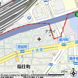愛知県名古屋市中川区百船町周辺の地図