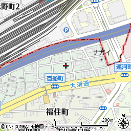 愛知県名古屋市中川区百船町11-20周辺の地図