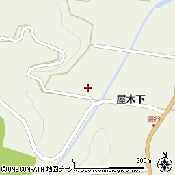愛知県北設楽郡設楽町西納庫湯谷三周辺の地図