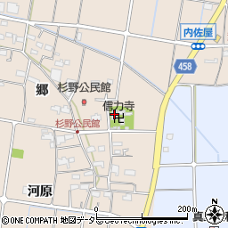 愛知県愛西市内佐屋町郷158周辺の地図