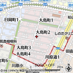 愛知県名古屋市千種区大島町2丁目76周辺の地図