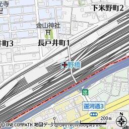 愛知県名古屋市中村区長戸井町1丁目周辺の地図