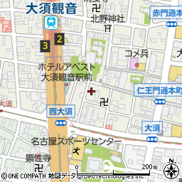 丸美シャトー大須周辺の地図