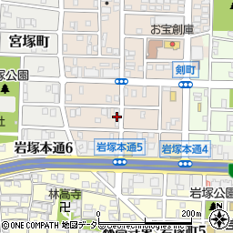 愛知県名古屋市中村区小鴨町190周辺の地図