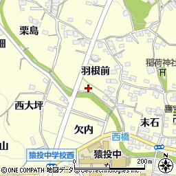 愛知県豊田市加納町羽根前45周辺の地図