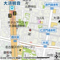 ナグラ化粧品店大須店周辺の地図