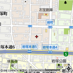 愛知県名古屋市中村区小鴨町196周辺の地図