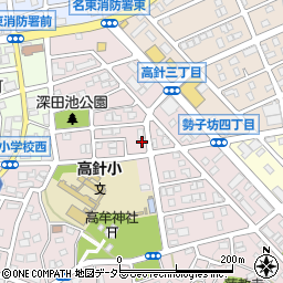 愛知県名古屋市名東区高針3丁目1008周辺の地図