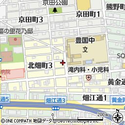 愛知県名古屋市中村区北畑町2丁目15周辺の地図