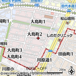 愛知県名古屋市千種区大島町2丁目54周辺の地図