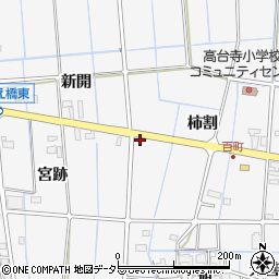 愛知県津島市百町柿割77周辺の地図