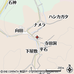 愛知県豊田市東中山町ナメラ周辺の地図