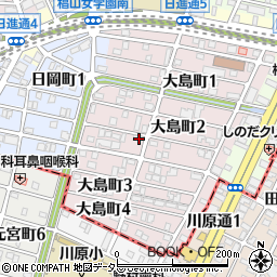 愛知県名古屋市千種区大島町2丁目75周辺の地図