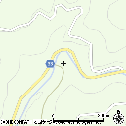 愛知県豊田市上八木町前岳周辺の地図