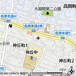 愛知県名古屋市名東区名東本通5丁目53周辺の地図