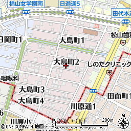 愛知県名古屋市千種区大島町2丁目57周辺の地図