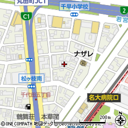 ライオンズマンション　鶴舞第５管理室周辺の地図