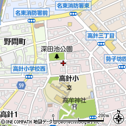 愛知県名古屋市名東区高針3丁目804周辺の地図