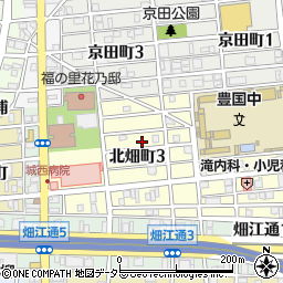 愛知県名古屋市中村区北畑町3丁目22周辺の地図