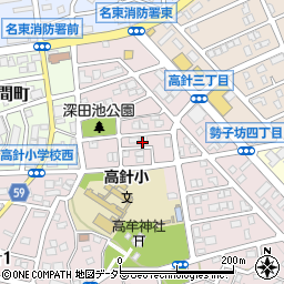 愛知県名古屋市名東区高針3丁目1003周辺の地図