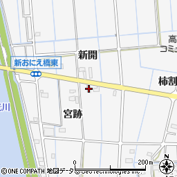 愛知県津島市百町宮跡79周辺の地図