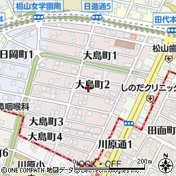 愛知県名古屋市千種区大島町2丁目58周辺の地図