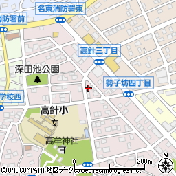 愛知県名古屋市名東区高針3丁目1106周辺の地図
