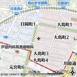 愛知県名古屋市千種区大島町2丁目70周辺の地図
