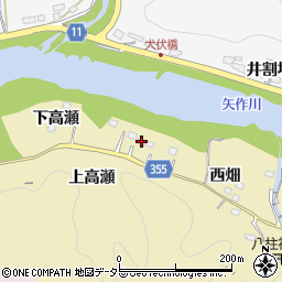 愛知県豊田市国附町西畑54周辺の地図