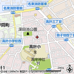 愛知県名古屋市名東区高針3丁目1002周辺の地図