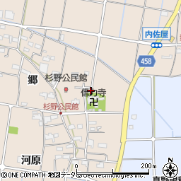 愛知県愛西市内佐屋町郷163周辺の地図