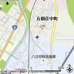 滋賀県東近江市五個荘小幡町814周辺の地図