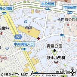 静岡県富士市青島町周辺の地図