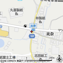 静岡県富士市比奈601周辺の地図
