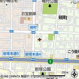 愛知県名古屋市中村区剣町235周辺の地図