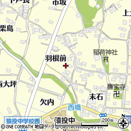 愛知県豊田市加納町羽根前36周辺の地図