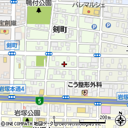 愛知県名古屋市中村区剣町247周辺の地図
