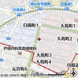 愛知県名古屋市千種区大島町2丁目69周辺の地図