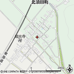 滋賀県東近江市北須田町607-1周辺の地図