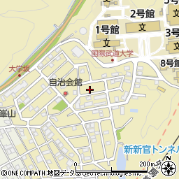 千葉県勝浦市新官966-52周辺の地図