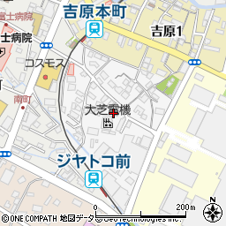 静岡県富士市依田原町周辺の地図