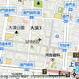 占い館未来大須店周辺の地図