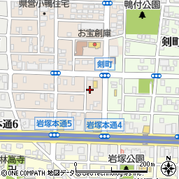 愛知県名古屋市中村区小鴨町155周辺の地図