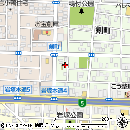 愛知県名古屋市中村区剣町237周辺の地図