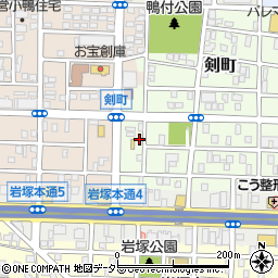 愛知県名古屋市中村区剣町237周辺の地図