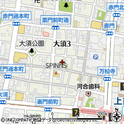 大須シネマ周辺の地図